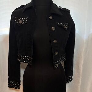 Black Studded Women's Jacket